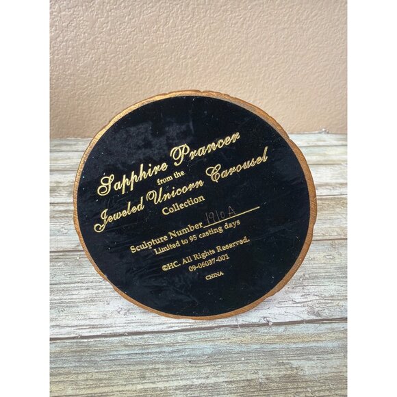 Hamilton Collection Jeweled Unicorn Carousel Collection Figurines 2004 Set of 3 - Picture 8 of 16